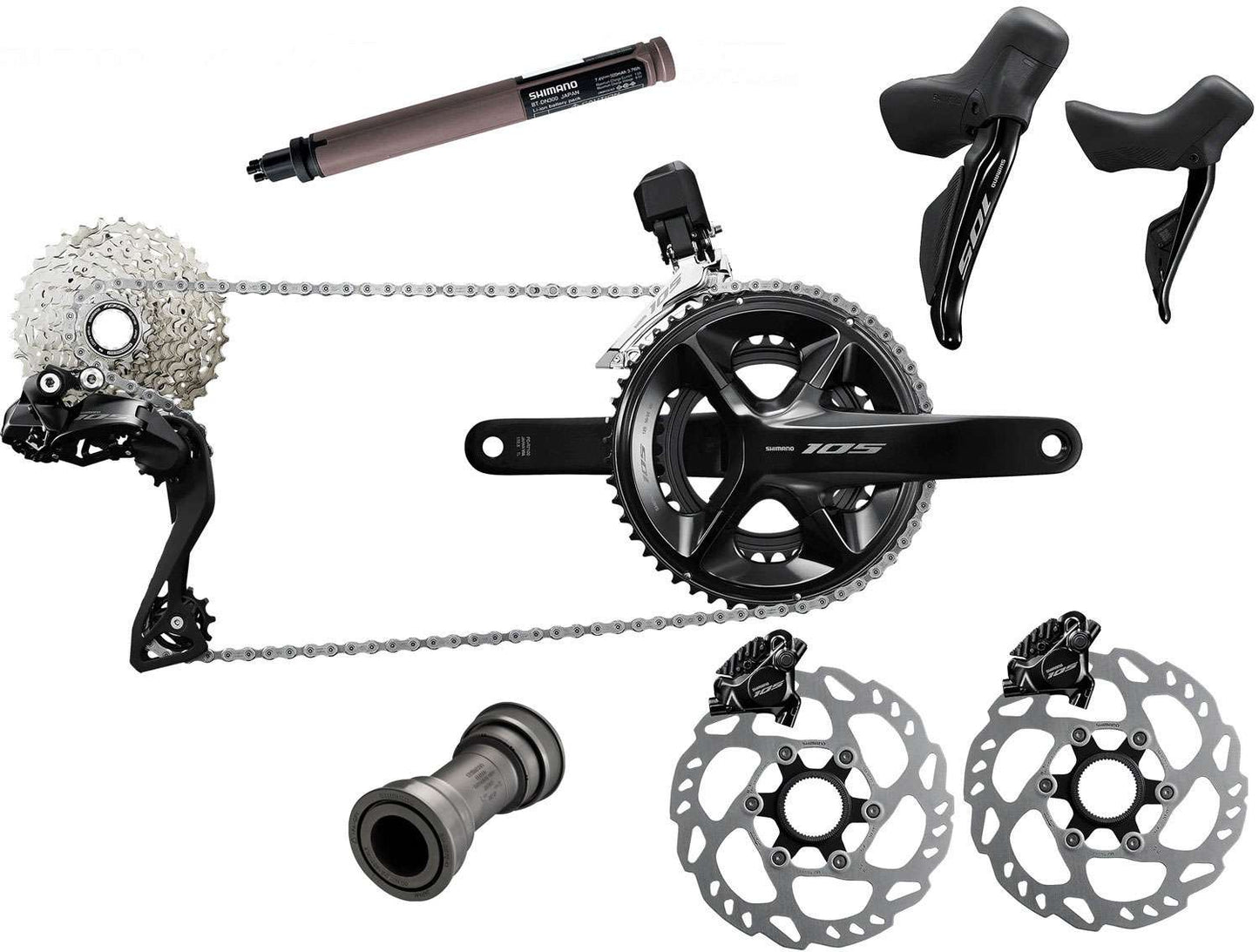 Shimano 105 R7170 di2 Gruppe